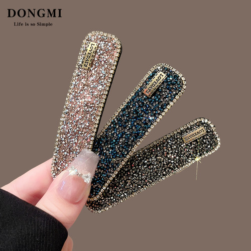 韩国超闪水钻发夹女高级感