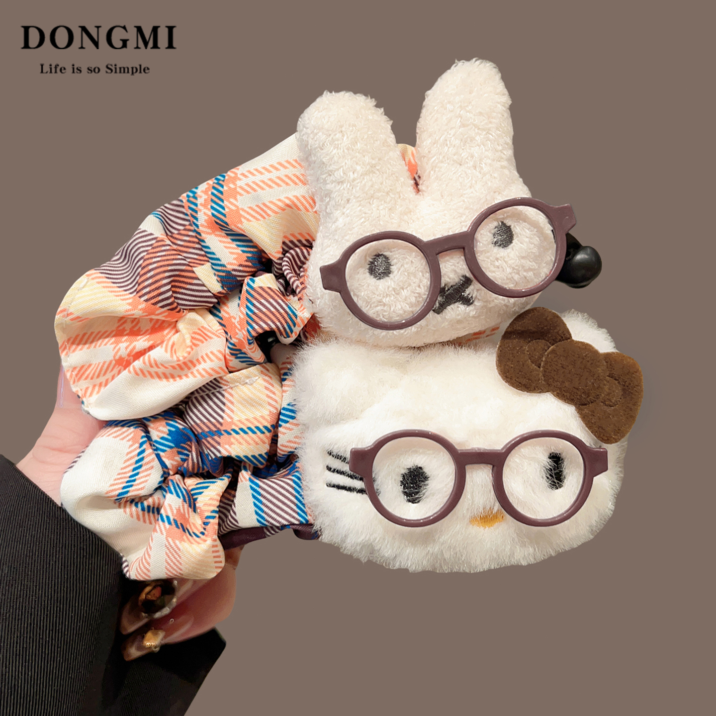 可爱米菲兔香蕉夹女气质发夹