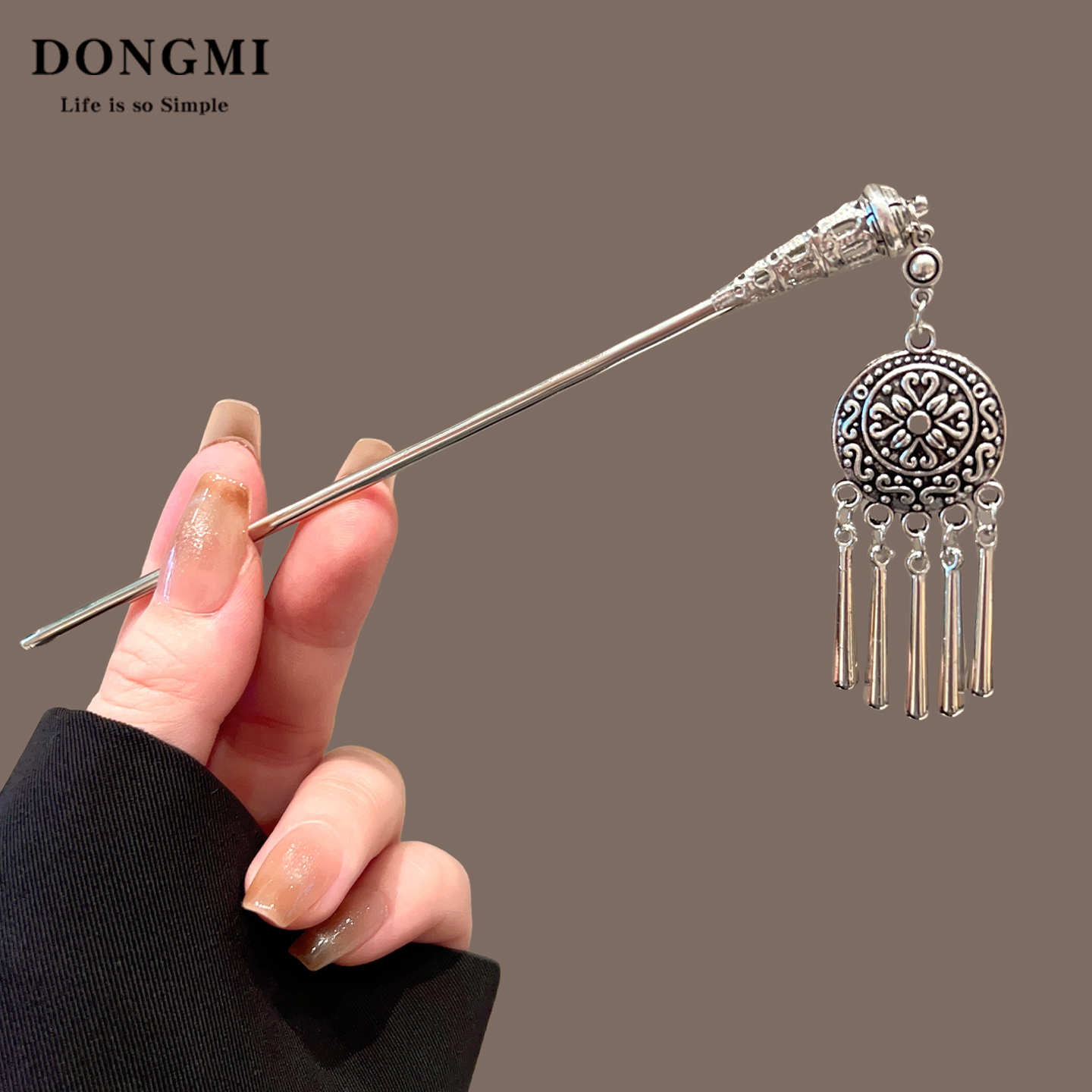 新中式流苏发簪女苗族民族风簪子