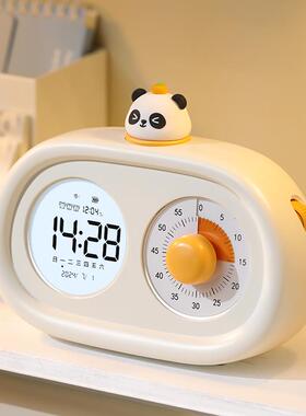 kt闹钟学生儿童学习起床计时叫醒时钟2025新款女孩智能电