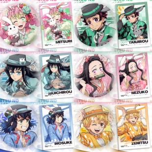 鬼灭之刃卯年系列吧唧/拍立得时透无一郎炭治郎兔年徽章挂饰谷子