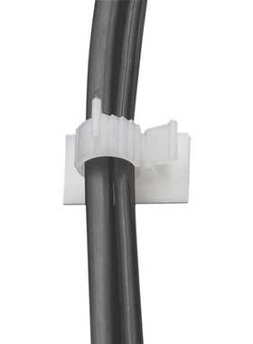 厂家海斯迪克HKZ-134可调式配线固定座黏贴式束线夹cc-1013黑色10