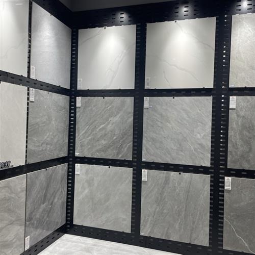 客厅瓷砖全抛釉800X800黄白聚晶普拉提防滑地砖玻化砖600X600通体