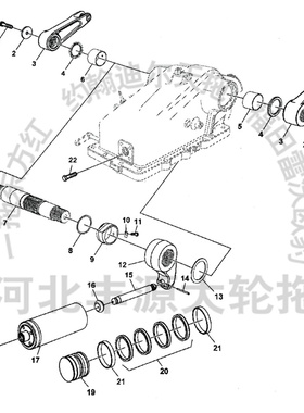 迪尔904拖拉机100缸径RE20343密封圈R81775提升器壳内置油缸油封