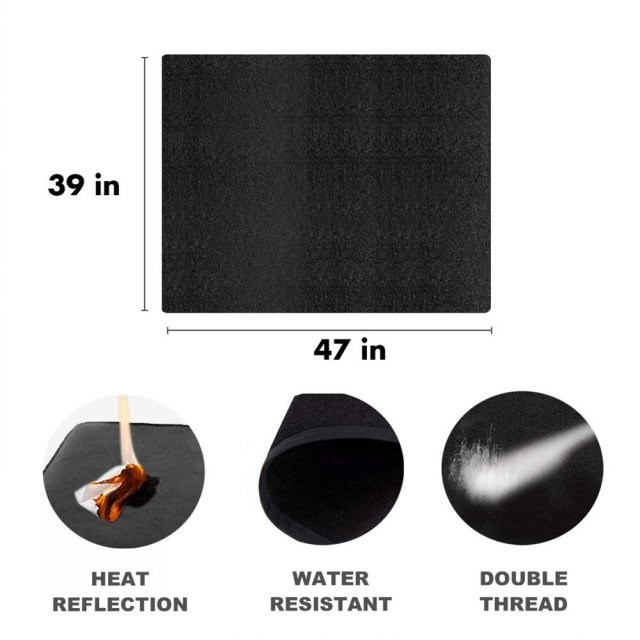 BBQ Grill Fireproof Fire Mat Barbecue Outdoor Baking Firepro