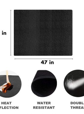 BBQ Grill Fireproof Fire Mat Barbecue Outdoor Baking Firepro