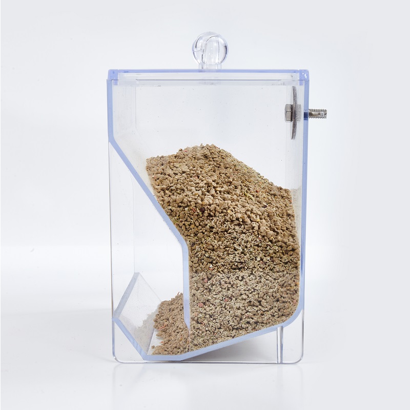 芦丁鸡喂食器自动下料器小宠物鹦鹉八哥喂鸟饲料盆加大号室外盘