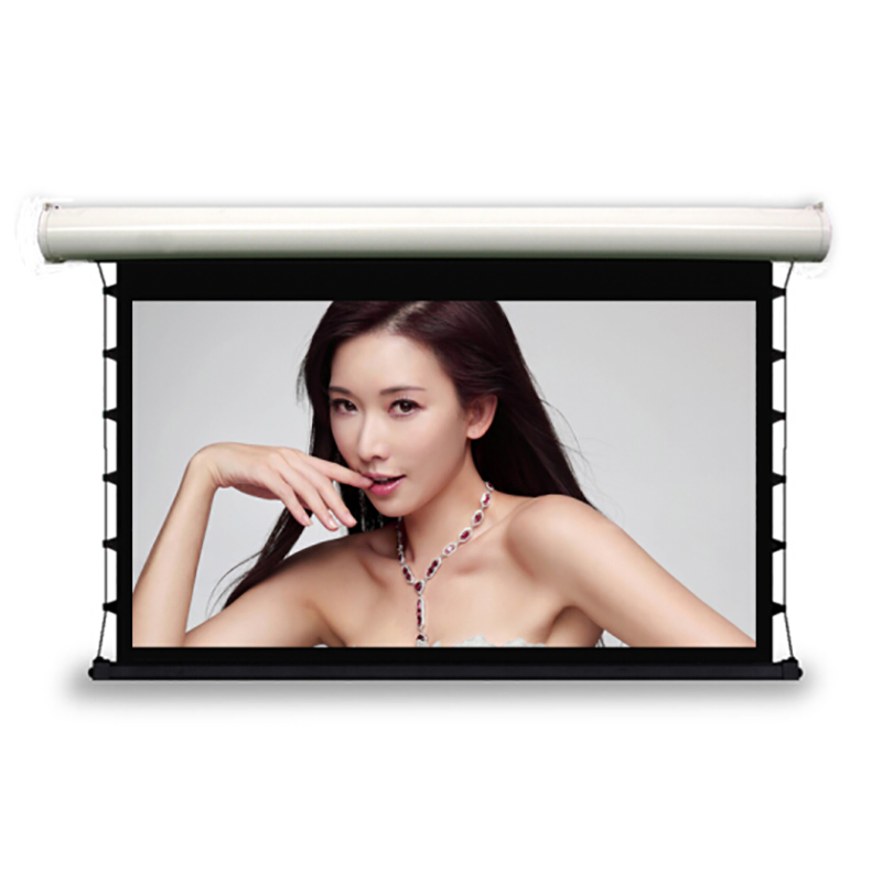 经科JK电动拉线投影幕布M3-FI/300s拉绳玻纤幕白幕80寸16:10