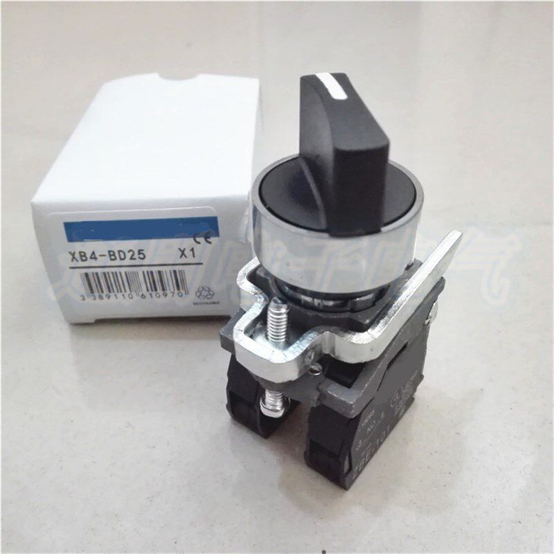 极速。旋钮开关XB4-BD2二5 档 自锁选择开关 两位转换开关