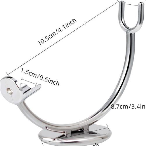 银色男士单头剃刀架刮刀支架刮胡刀架安全剃胡刀直剃刀架