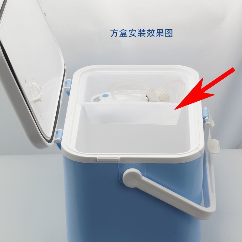 迷你小钓鱼箱内盒8.8l10.812.512.8升活饵养虾箱收纳储物方盒配件