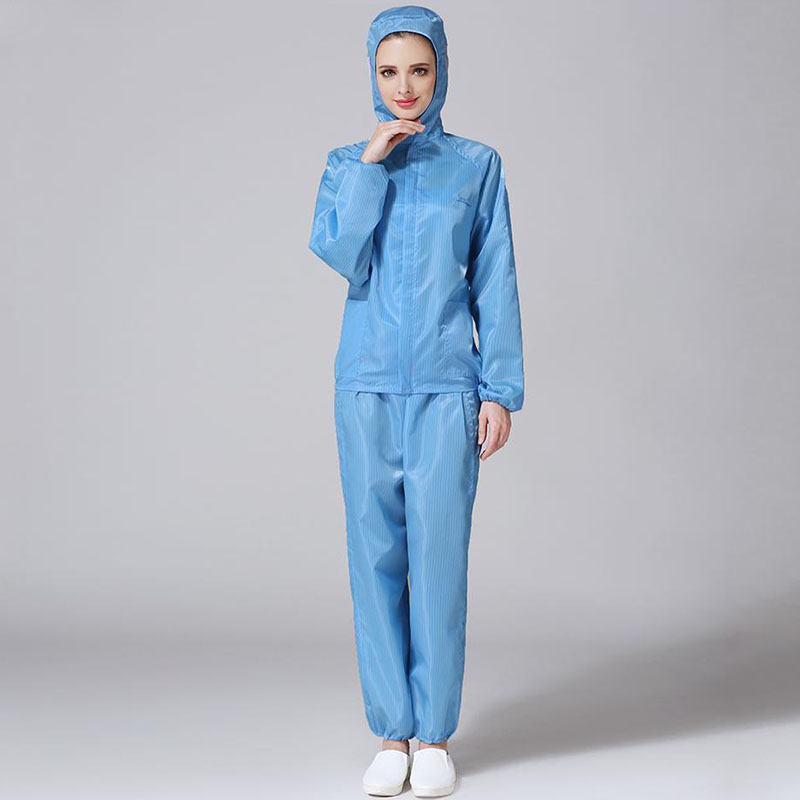 防静电工作服蓝色电子厂无尘车间食品厂防尘工装洁净劳保防护套装