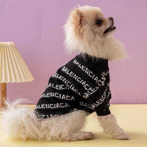 好货Autumn Winter Puppy Knitting Sweater Warm Dog Clothes Bl