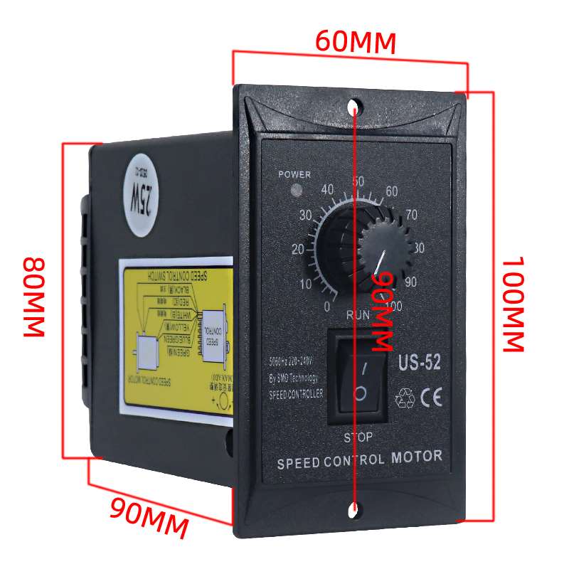 交流220v减速电机正反转马达调速器10w 15w 25w 40w 60w 90w 120w