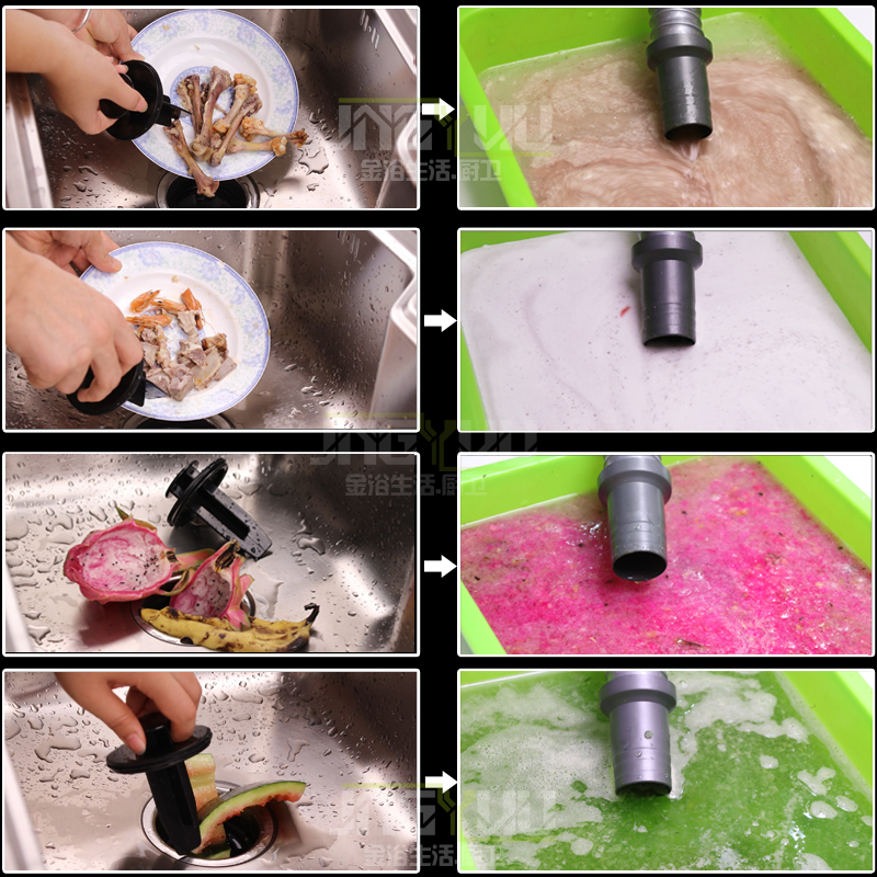 厨房水槽垃圾处理器食物湿垃圾分类家用厨余粉碎机全自动无线开关