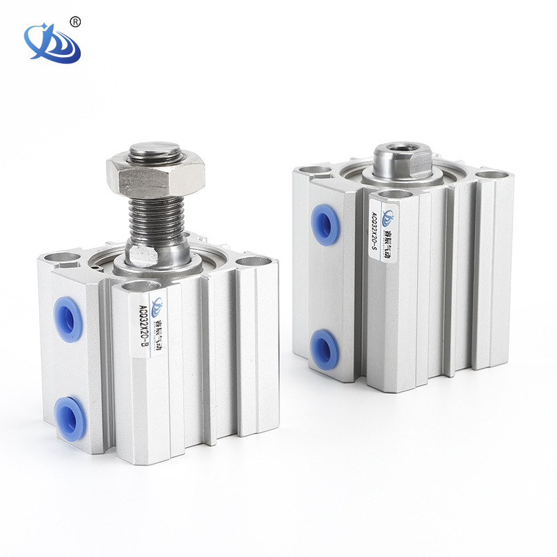 亚德客薄型气缸ACQ 亚德客型标准气缸大缸径大推力紧凑型