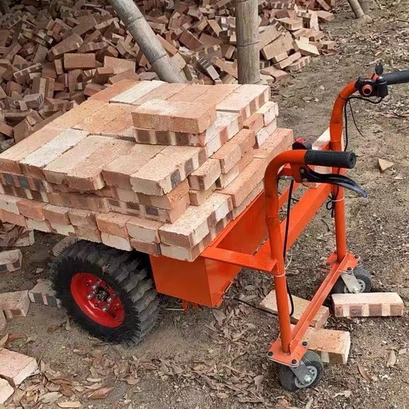 电动汽油双轮平板车运输农用车果园单轮三轮车工地建筑搬运手推车