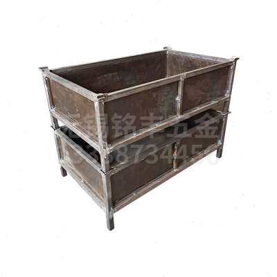 极速新品促仓库铁框周转箱 铁质零件收纳筐工业废N料箱 物流车间
