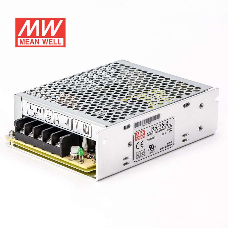 明纬开关电源RS-75 3.3V5V12V15V24V48V 75W稳压NES变压器S-