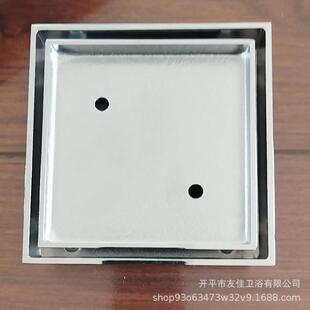 澳洲隐形地漏115x115亚马逊跨境90mm口径75全铜大口电镀铬色