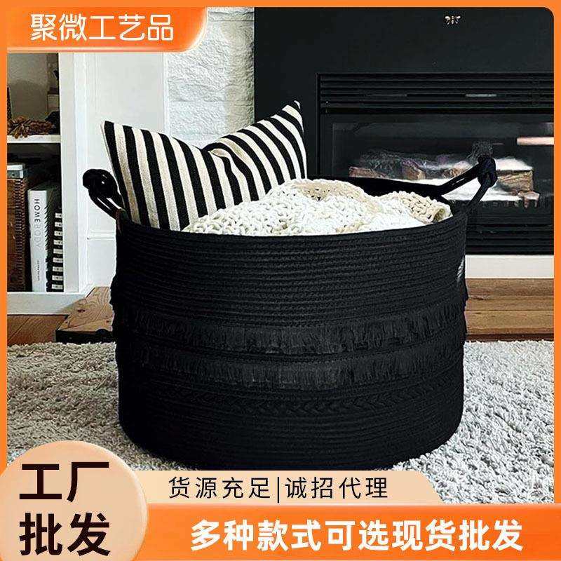 外贸欧式棉绳脏衣篮家用 超大号脏衣篓收纳筐卧室宝宝玩具置物篮,农机/农具/农膜,播种栽苗器/地膜机,淘宝优惠券,粉丝福利购,淘宝优惠卷