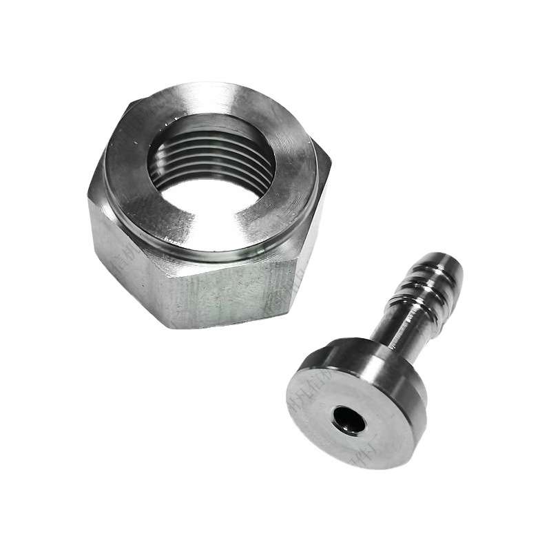 活动皮管接头7.8mm 猪用饮水器配件 不锈钢宝塔接头