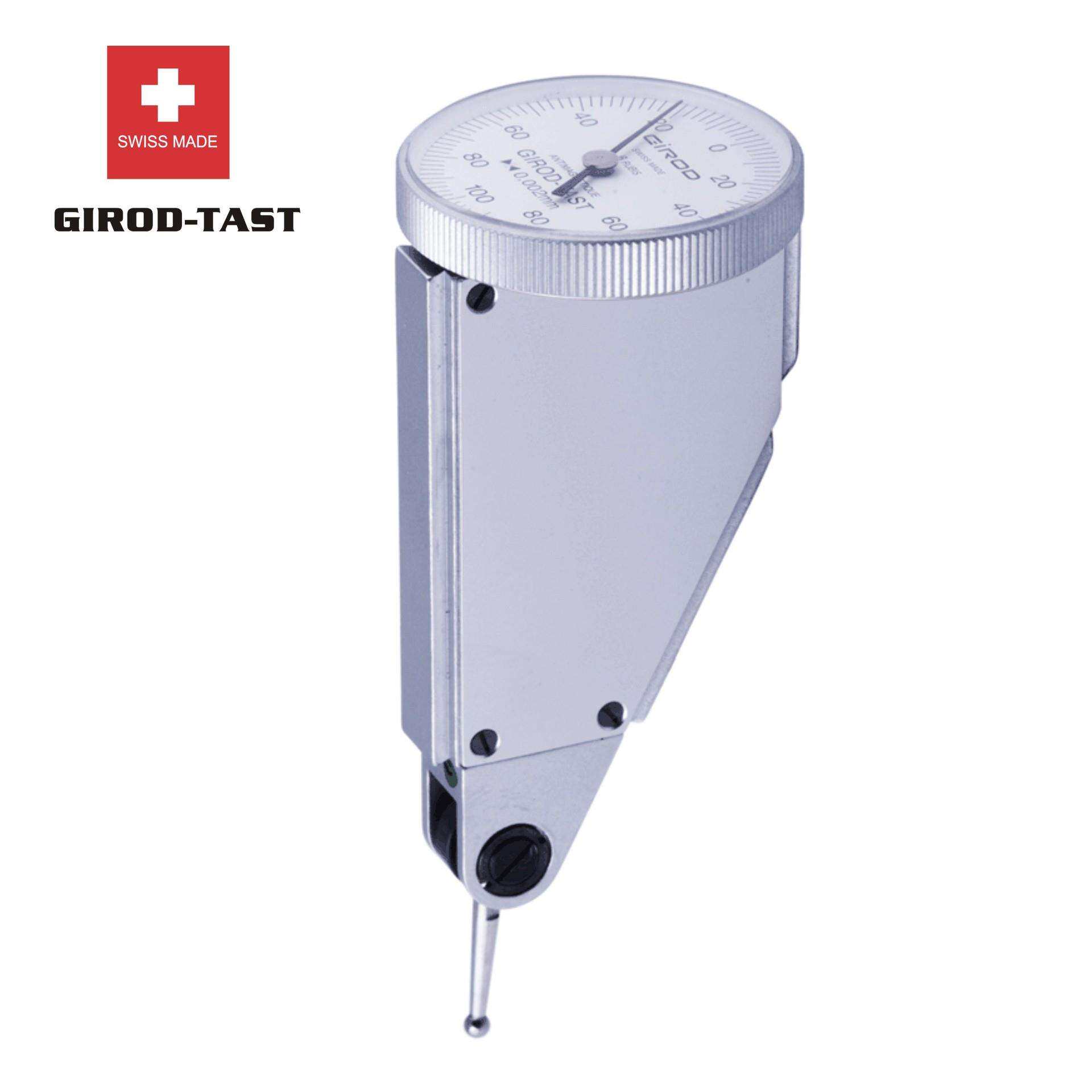 瑞士基诺GIROD高精度垂直杠杆千分表2μm 量程0.2 GT1273 GT1473