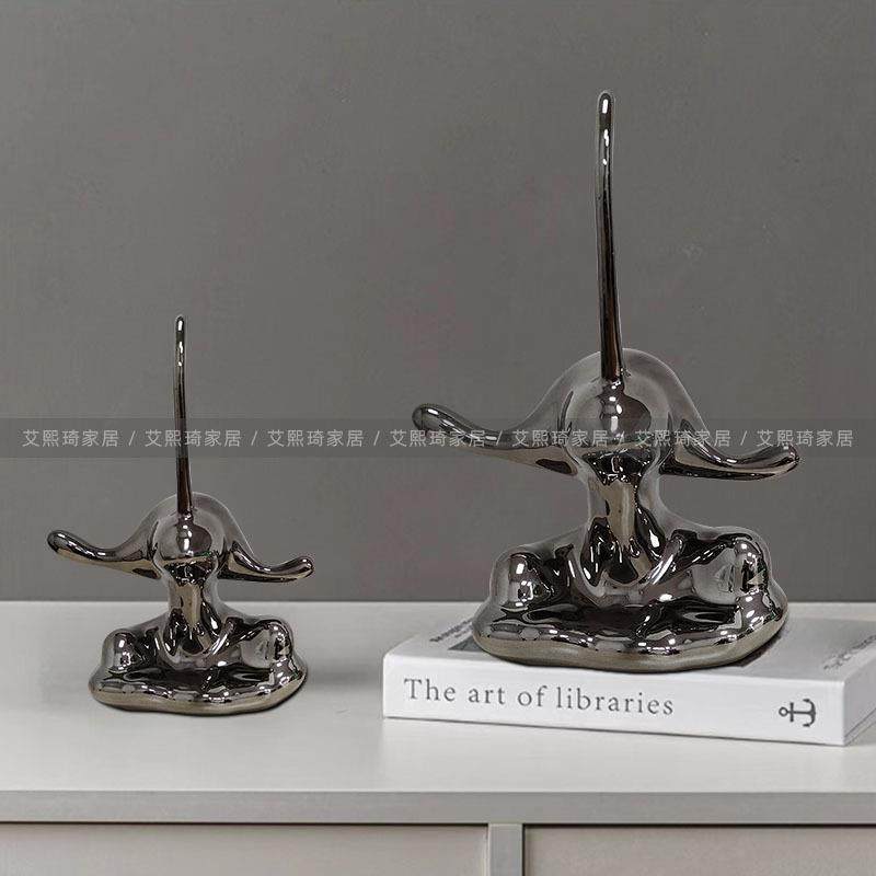 现代简约轻奢长鼻子抽象人物酒店样板房玄关桌电视柜摆件装饰品,农机/农具/农膜,播种栽苗器/地膜机,淘宝优惠券,粉丝福利购,淘宝优惠卷