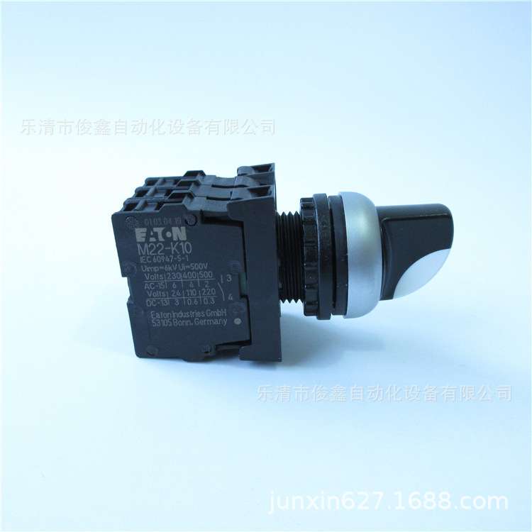 原装EATON伊顿旋钮开关M22-WRK/K10/K10/K10 二档自锁 三常开