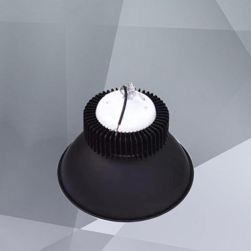 亮鳍片led工矿灯厂房吊灯工厂车间照明仓库100W150W200W黑鳞片50