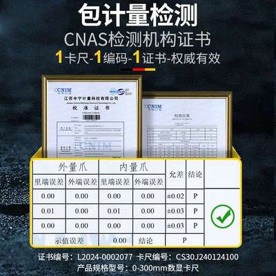 德国游标卡尺高精度电子卡尺数显工业级文玩油标大号小不锈钢