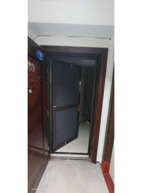 OQ5M 金刚网平开纱门防鼠防蚊虫不锈钢铝合金纱窗大门子母