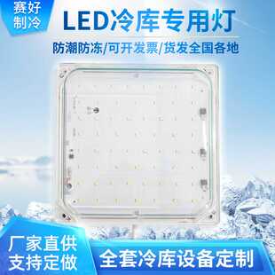 led冷库专用灯防水防潮低温卫生间三防冻库冷柜冰库吸顶照明灯