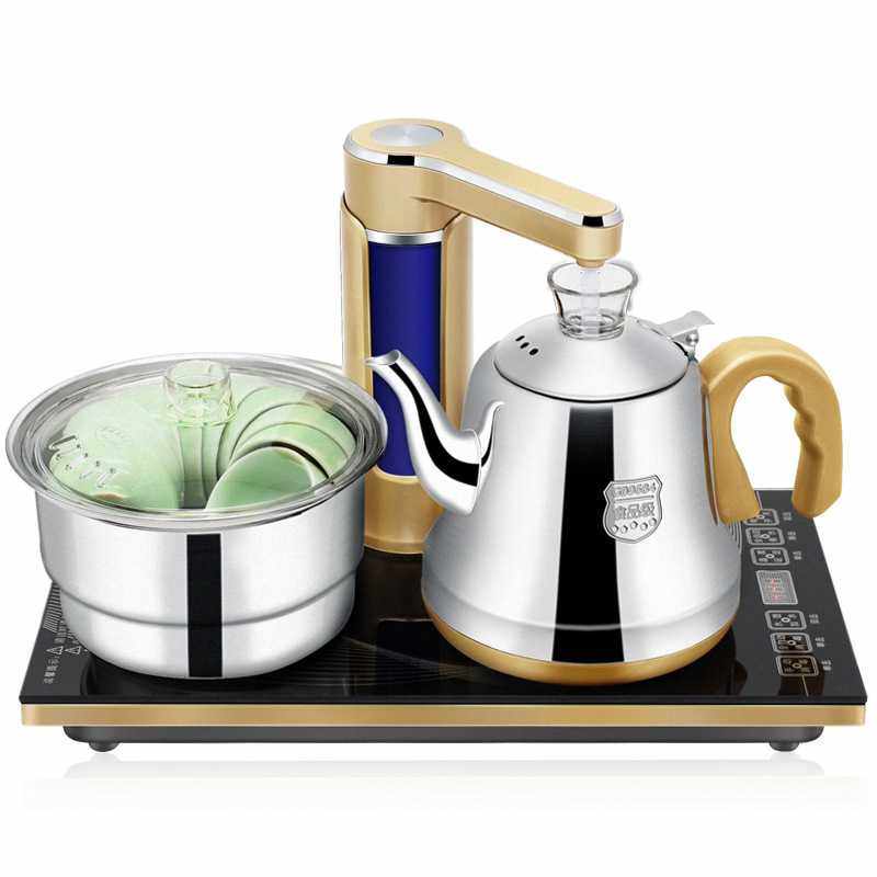 全自动上水三合一电茶炉电热水壶玻璃茶艺炉煮茶器电磁茶具装