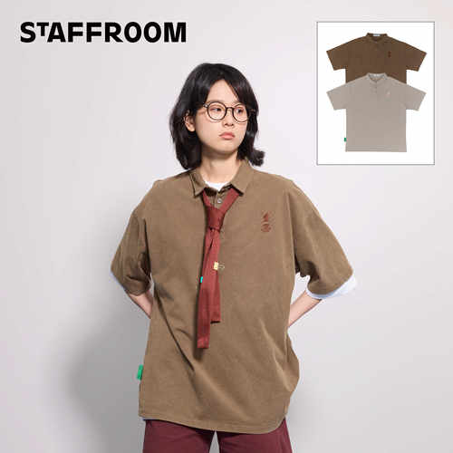 新款”24刺绣POLOT恤STAFFROOM“