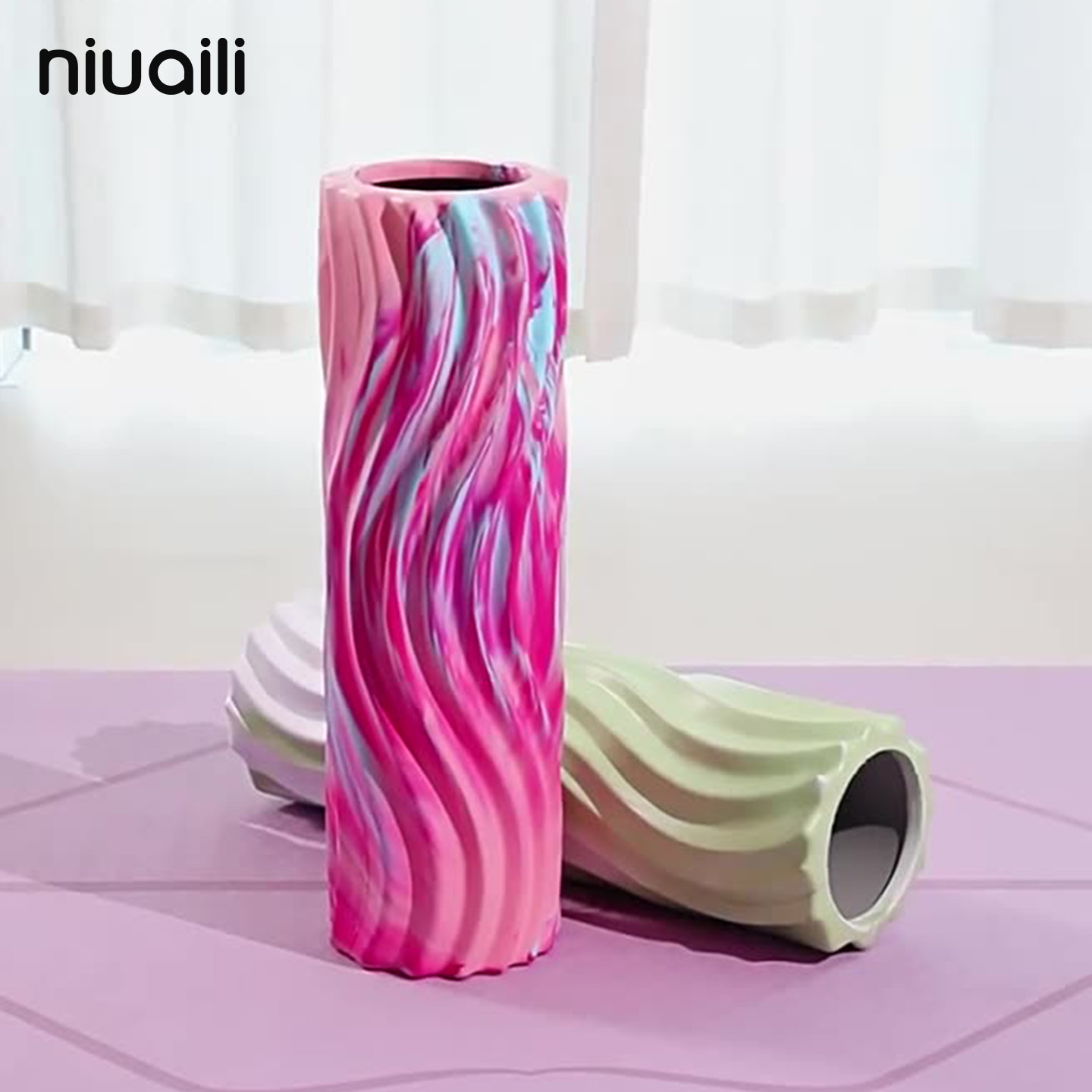 【按摩神器】水波纹迷彩泡沫轴