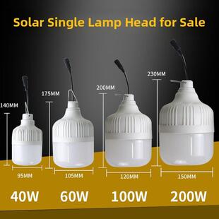 太阳能灯泡单卖灯头配件6V超亮家用室内外户外防水感应天黑自动亮