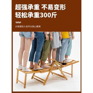 躺椅折叠午休阳台家用休闲老人专用结实耐用竹凉椅懒人躺坐两用椅