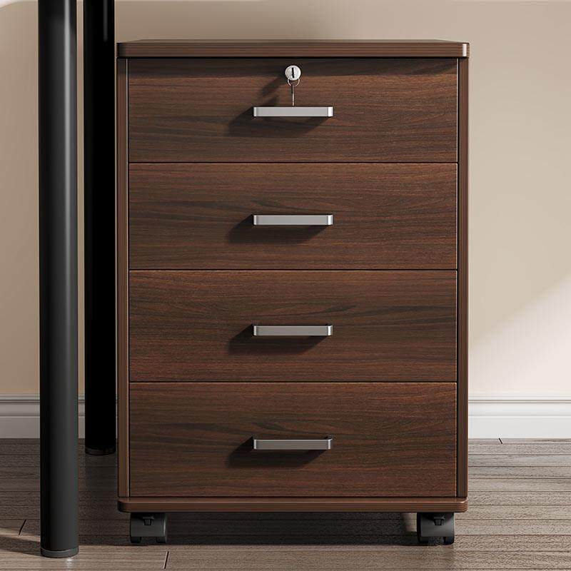 文件柜办公桌下收纳柜矮柜办公室置物柜子储物柜带锁资料柜小边柜