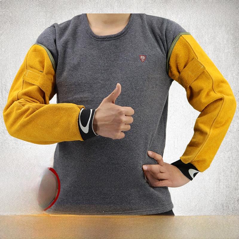 焊接套牛皮套防烫焊工防护设备绝缘防火焊接耐高温劳动防护套