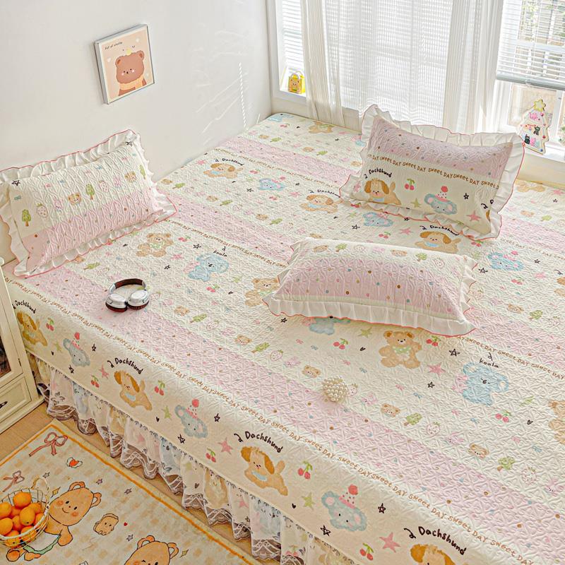 定制榻榻米纯棉床盖四季通用全棉加厚防滑大炕专用床单炕盖炕罩