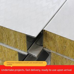 机制岩棉净化板保温板彩钢板夹心板洁净板车间实验室隔断防火隔热