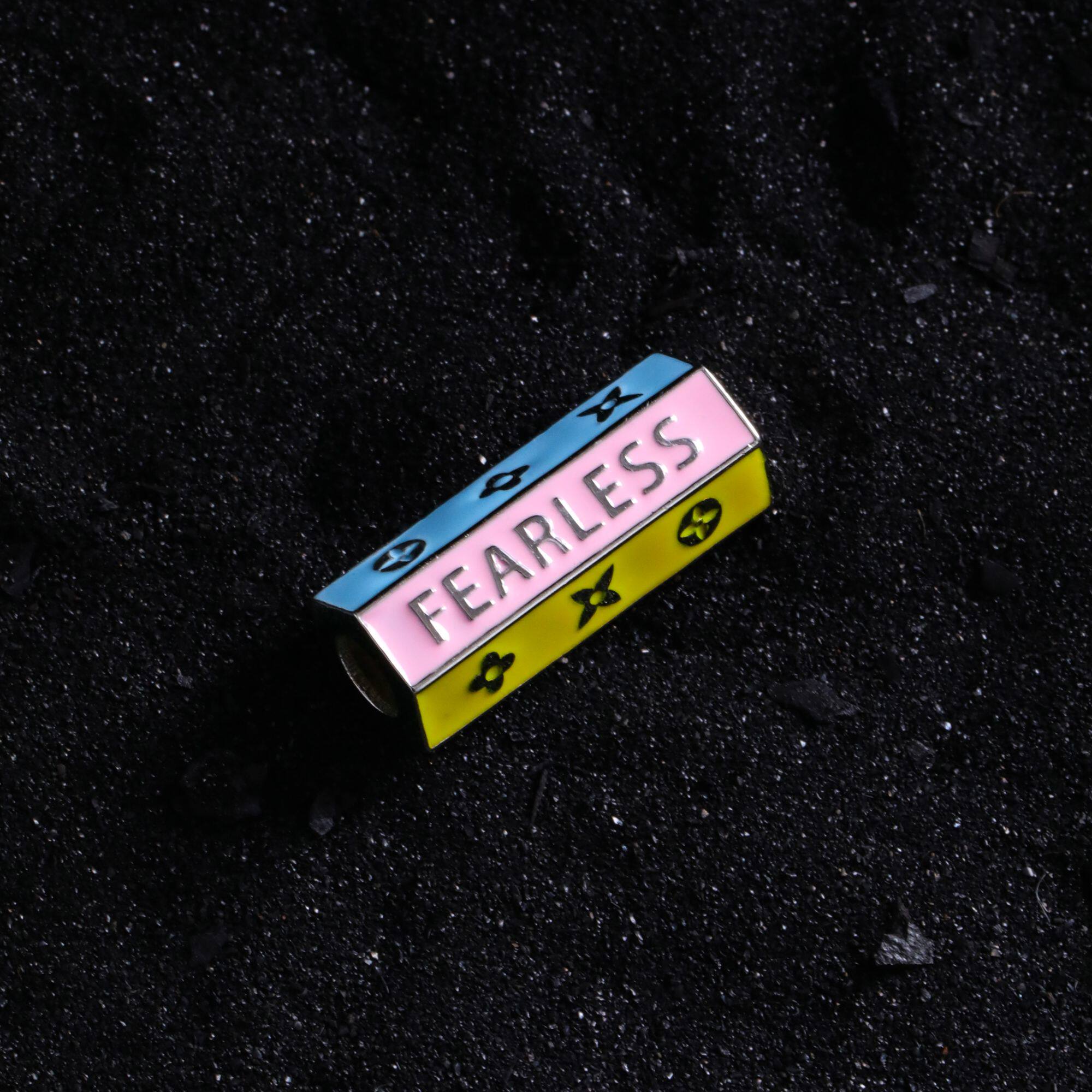 吊坠925银 多巴胺彩色四叶草糖果老花HAPPY桶珠吊坠 M8697