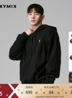 xexymix杰克茜男宽松版型连帽卫衣秋冬XTMHD10J3