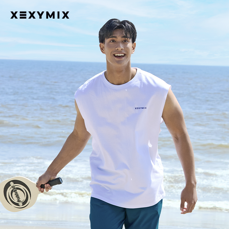 xexymix小标宽松版型无袖背心