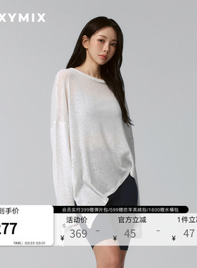 xexymix杰克茜韩国进口女仿毛衫长袖T恤瑜伽健身跑步XFK1ER1101