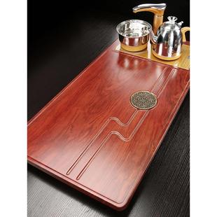 家用整套实木茶盘一体玻璃茶道台配件 全自动电茶炉功夫茶具套装