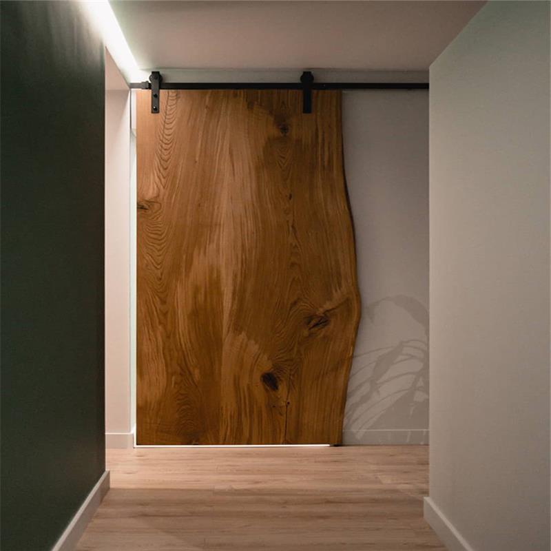 实木谷仓门门移动原木推拉门定制厨房门吊轨门卫生间室内门移门