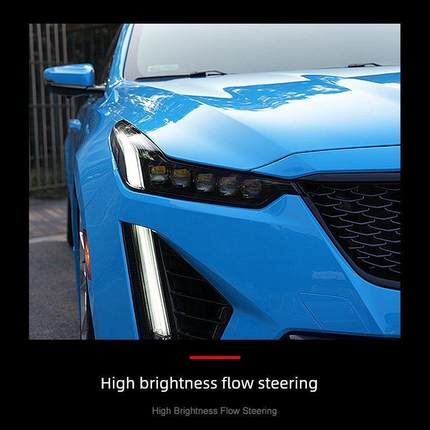 适用于20-23凯迪拉克Ct5大灯总成改装21/22激光和Led矩阵大灯总成