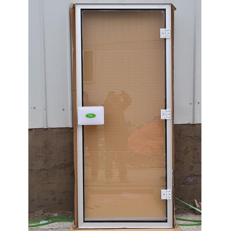 汗蒸房桑拿门浴室桑拿门铝合金框木质框钢化玻璃门定制玻璃门